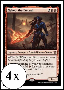 MTG - 4 x Neheb, the Eternal - Playset of 4 - Karlov Manor Commander - Image 1