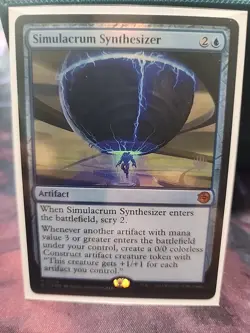 Simulacrum Synthesizer Outlaws of Thunder Junction Big Score MTG Promo Foil M/NM - Image 1