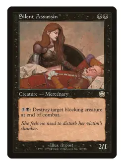 Silent Assassin MTG Mercadian Masque Rare LP Lightly Played - Image 1