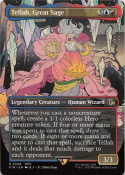 Tellah, Great Sage (Borderless) R FINAL FANTASY 349 LP-NM MTG - Image 1