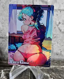 Bulma Trading Card Waifu Goddess Story Anime Girl holo Karte Manga Full - Image 1