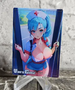 Bulma Trading Card Waifu Goddess Story Anime Girl holo Karte Manga Full - Image 1