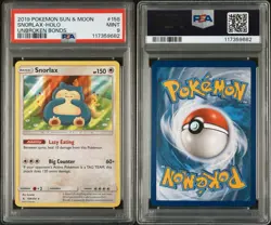Pokemon Snorlax Card Unbroken Bonds 158/214 PSA 9 Mint - Image 3