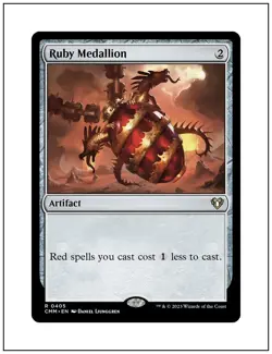 1x Ruby Medallion, Commander Masters, Magic the Gathering MTG NM - Image 1