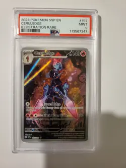 Pokemon Ceruledge 197/191 Illustration Rare Pokemon Surging Sparks PSA 9 Mint - Image 1