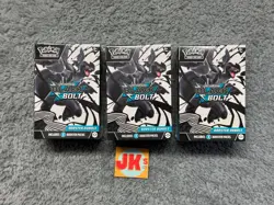 Pokemon Black Bolt Booster Bundle Lot of 3 Scarlet And Violet TCG Sealed NEW - Image 1