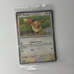Pokemon TCG Eevee 133/165 Stamped Promo 2025 Holiday Calendar SEALED - Image 1