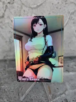 Tifa Lockhart Trading Card Waifu Goddess Story Anime Girl holo Karte Manga Full - Image 1