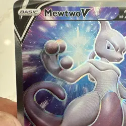 Mewtwo V SWSH229 Black Star Promo Full Art Holo Pokemon GO TCG 2022 NM - Image 5