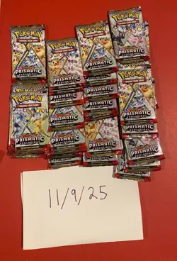 Pokemon TCG Prismatic Evolutions Booster Pack Lot Of (36) FACTORY SEALED PACKS - Image 1
