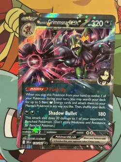 Marnie's Grimmsnarl EX 136/182 Double Rare Holo Destined Rivals Pokemon TCG - Image 1