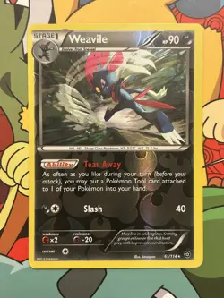 Weavile 61/114 Rare Reverse Holo Steam Siege XY 2016 Pokemon TCG - Image 1