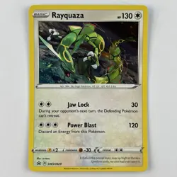 Pokemon TCG Rayquaza SWSH029 Black Star Promo Cosmos Holo - Near Mint NM - Image 2