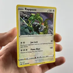 Pokemon TCG Rayquaza SWSH029 Black Star Promo Cosmos Holo - Near Mint NM - Image 4