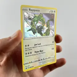 Pokemon TCG Rayquaza SWSH029 Black Star Promo Cosmos Holo - Near Mint NM - Image 5