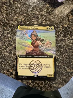 SDCC 2025 Magic The Gathering MTG Avatar Katara The Fearless Promo Card IN HAND - Image 1
