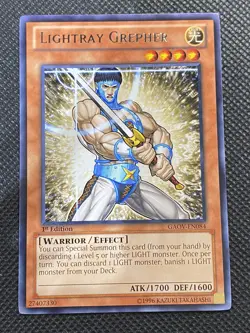 YuGiOh! Lightray Grepher GAOV-EN084 Rare 1st Edition Near Mint Galactic Overlord - Image 1