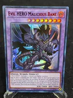 Yu-Gi-Oh! Evil HERO Malicious Bane LDS3-EN033 UR MP - Image 1