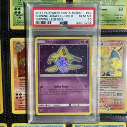 Pokemon TCG Shining Jirachi Holo Ultra Rare Card 42/73 Shining Legends PSA 10 - Image 1