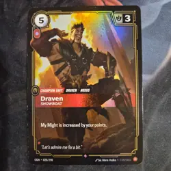 Riftbound Draven Card OGN 028/298 English League of Legends - Image 1