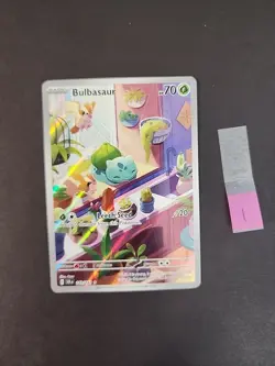 Pokemon Stellar Crown Bulbasaur Holo Illustration Card 143/142 Mint Condition - Image 1