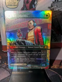 Magic The Gathering Miles Morales (0200) (Borderless) MTG Spider-Man Foil - Image 1