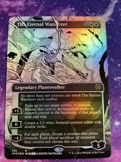 MTG - The Eternal Wanderer - Borderless - FOIL - Phyrexia: All Will Be One - Image 1