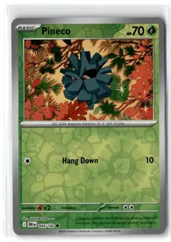 2025 Scarlet & Violet Series - Destined Rivals Pineco #4 Common Reverse Holo - Image 1