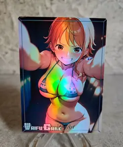 Nami Trading Card Waifu Goddess Story Anime Girl holo Karte Manga Full Art - Image 1