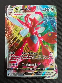 Pokemon TCG Scizor VMAX Darkness Ablaze 119/189 Holo Ultra Rare NM - Image 1