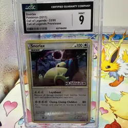 2011 Pokemon Call of Legends Prerelease Snorlax Promos #33/95 CGC 9 - Image 1