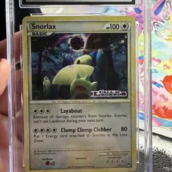 2011 Pokemon Call of Legends Prerelease Snorlax Promos #33/95 CGC 9 - Image 3