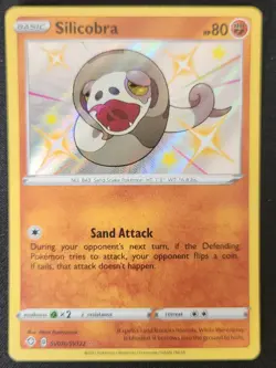 Silicobra SV070/SV122 Shining Fates Shiny Vault Holo Rare Pokemon TCG 2021 NM - Image 1