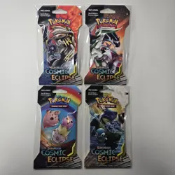 Pokemon TCG Sun And Moon: Cosmic Eclipse Sleeved Booster Packs - Full Art Set - Image 1