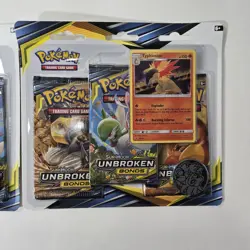 (LOT OF 2) Pokemon Unbroken Bonds 3 Pack Blisters Set Of 2 With 2 PROMOS - Image 2