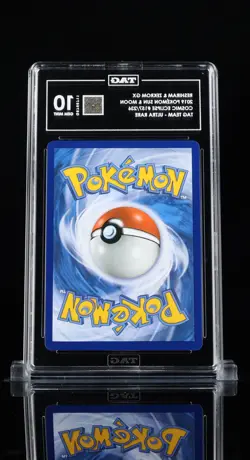 2019 POKEMON SUN & MOON COSMIC ECLIPSE #157 RESHIRAM & ZEKROM GX TAG 10 - Image 2