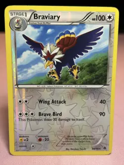 Braviary 88/98 Reverse Holo Emerging Powers Black & White Pokemon TCG - Image 1