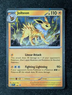 2025 Pokemon JOLTEON #169 Black Star Promo Prismatic Evolutions Cosmos Holo (A) - Image 1