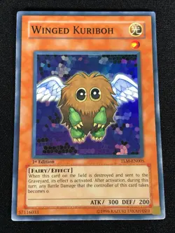 Yugioh Winged Kuriboh TLM-EN005 1st Super (NM) - Image 1