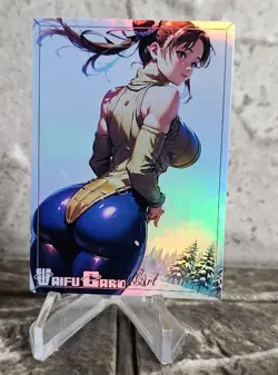 Chun Li Trading Card Waifu Goddess Story Anime Girl holo Karte Manga Full - Image 1