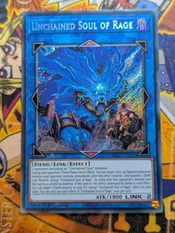 Unchained Soul of Rage RA02-EN041 Super Rare 1st Edition YuGiOh TCG Card - Image 1