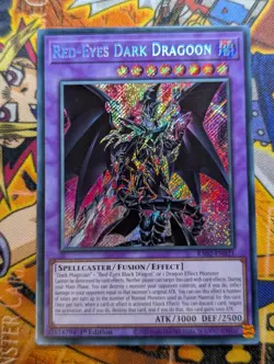 Red-Eyes Dark Dragoon RA02-EN021 Secret Rare 1st Edition YuGiOh TCG Card - Image 1