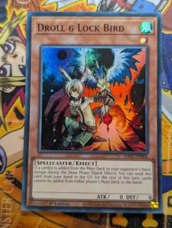 Droll & Lock Bird RA02-EN006 Super Rare Yugioh NM - Image 1