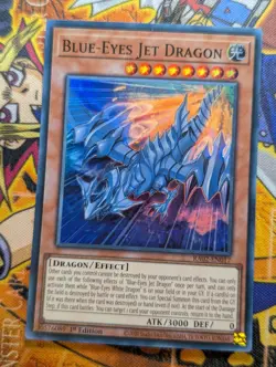 Blue-Eyes Jet Dragon RA02-EN017 Super Rare 1st Edition YuGiOh TCG Card NM - Image 1