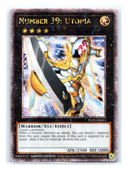 Number 39: Utopia - TN23-EN013 - Quarter Century Secret Rare Limited Edit Yugioh - Image 1