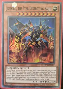 YuGiOh Jizukiru, the Star Destroying Kaiju Super Rare OP10-EN007 NM - Image 1