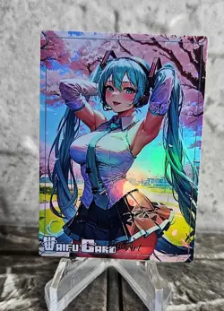 Hatsune Miku Trading Card Waifu Goddess Story Anime Girl holo Karte Manga Full - Image 1