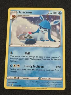 Glaceon SWSH 192 Black Star Promo Sword & Shield Holo Rare Pokemon Card - Image 3
