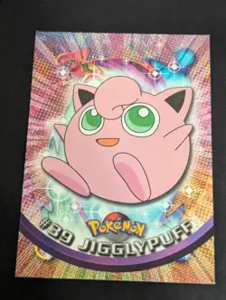 #39 Jigglypuff - Pokemon Topps Card - Black Logo Nm - Image 1