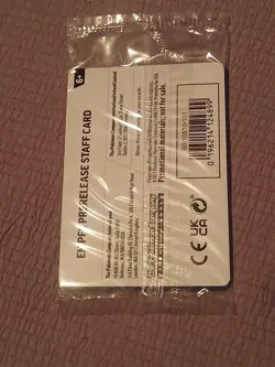 Phantasmal Flames STAFF Sealed Promo Pack - 4 Cards Pokemon TCG - Image 2